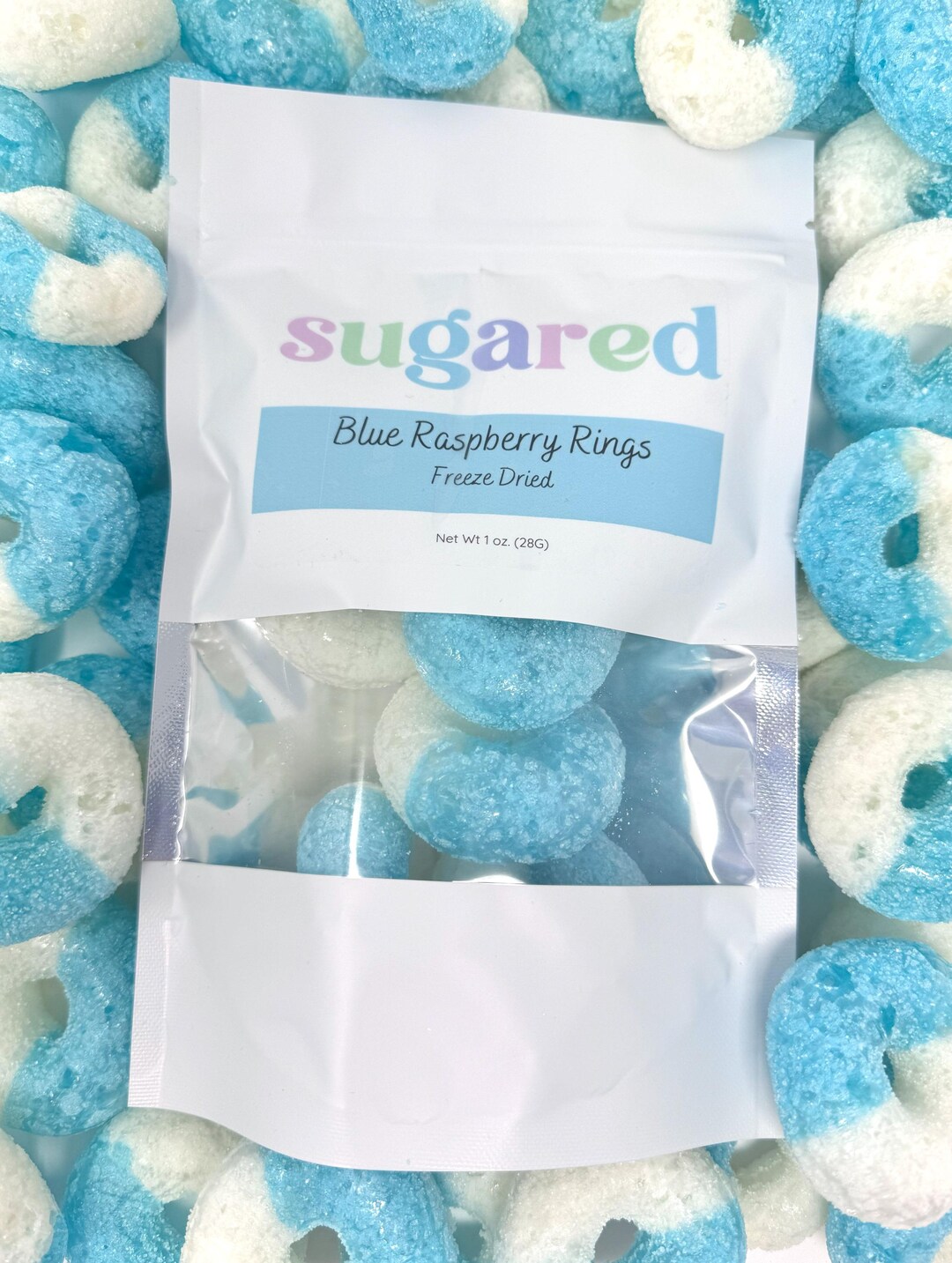 Freeze Dried Blue Raspberry Rings - Etsy