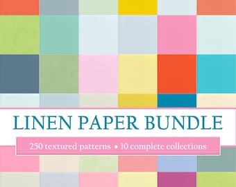 Whispering Hues Light Linen Bundle – 250 Pastel Textured Digital Papers for Collage, Junk Journals, Scrapbooks, Wallpapers, Sublimation