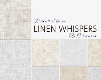 Linen Whisper – 34 Texturas de Linho Neutras para Sobreposições Digitais, Fundos, Artesanato em Papel, Scrapbooking, Impressões Artísticas e Design de Superfície