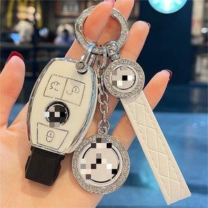 Keyring 4 Button TPU Car Key Case Cover for Mercedes Benz 2017