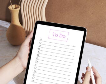 Minimalistic To-Do List Template | Simple Printable PDF | Task Planner Download