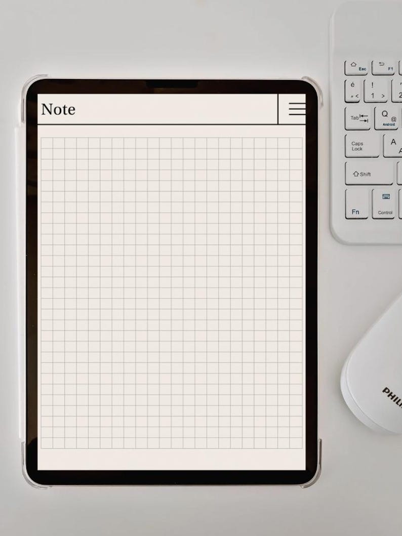 Graph Paper Notes Template | Printable Grid Paper PDF | Digital ...