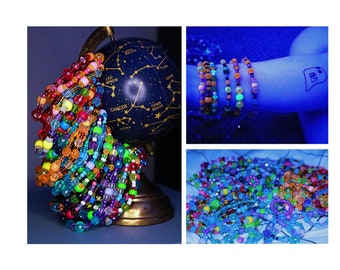 NEW Mystery Beaded Bracelets (2) Grab Bag + FREE gift included, Handmade Jewelry Mystery Box, Gift for Boyfriend/Girlfriend