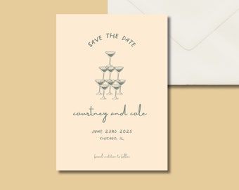 Save the Date, Hand Drawn, Minimalist, Classy,