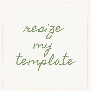 Resize My Template- Listing Add On