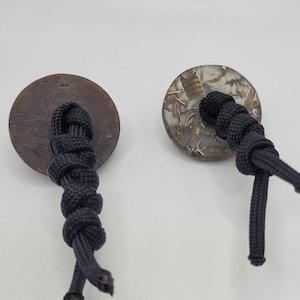 Rag Micarta Worry Stones Pocket Spinner Coins Paracord Resin Fidgeting