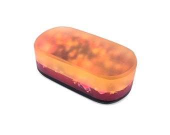 Resin Worry Stone Keychain FOBS EDC Fidgeting Pocket