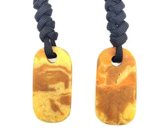 Rag Micarta Worry Stone-sleutelhanger FOBS EDC Paracord Fidget