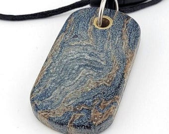 Rag Micarta Pendant EDC Necklace Chain Rope Pocket