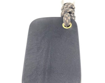 Llavero de paracord EDC con piedra luminosa para la preocupación, bolsillo antiestrés