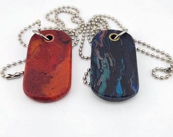 Rag Micarta-hanger EDC-kettingketting