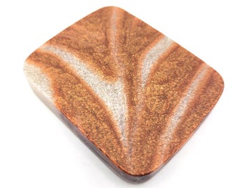 Worry Stone Keychain Pocket FOBS EDC Fidgeting Gold