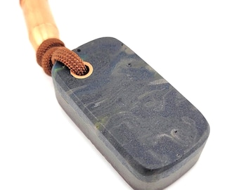 Llavero de piedra de preocupación de trapo Micarta FOBS EDC Paracord Fidgeting