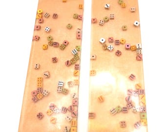 Dice Resin Scales Knife Handles EDC Knife Copper