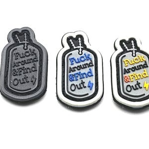 Etiqueta de cachorro brilhante, Fck Around & Find Out, Ranger Pocket Edc Patch RE PVC EDC