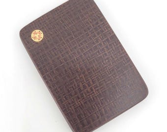 Rag Micarta Worry Stone Keychain FOBS EDC Fidgeting Mosaic Pin Burlap