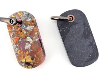 Glow Rag Micarta Worry Stone-sleutelhanger FOBS EDC-friemelenzakje