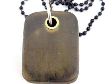 Collar con colgante, cadena EDC, cuerda, bolsillo