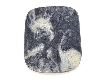 Leather Rag Micarta Worry Stone Keychain FOBS EDC Fidgeting Pocket