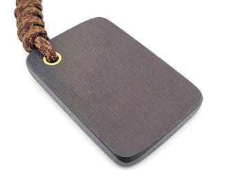 Llavero de piedra de preocupación de trapo Micarta FOBS EDC Paracord de bolsillo Fidgeting