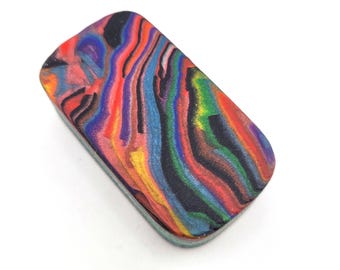 Glow Rag Micarta Worry Stone Keychain FOBS EDC Fidgeting