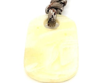 Glow Gold Flake Resin Rag Micarta Worry Stone Keychain FOBS EDC Paracord Fidgeting Pocket