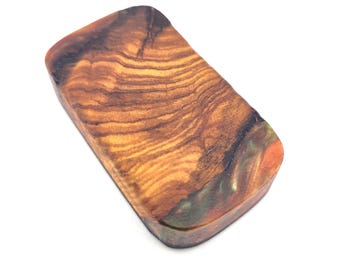 Worry Stone Keychain Pocket FOBS EDC Fidgeting Wood