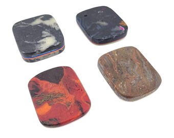 Rag Micarta Worry Stone-sleutelhanger FOBS EDC Fidgeting Stress Pocket