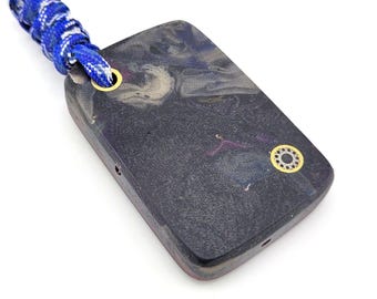 Llavero de piedra de preocupación de trapo Micarta FOBS EDC Paracord Fidgeting Pocket
