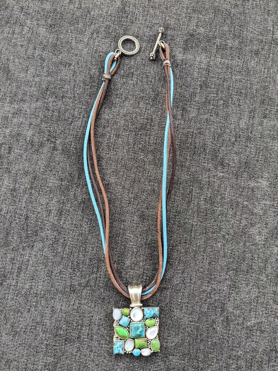 Green and Blue Turquoise Necklace