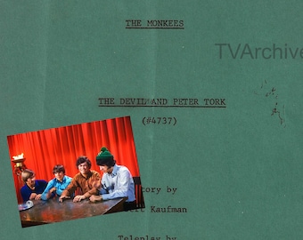 THE MONKEES TV Series Script, &quot;The Devil and Peter Tork&quot; Favorite Episode