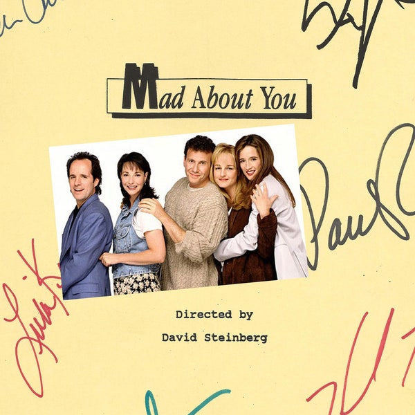 MAD ABOUT YOU Comedy Tv Series Script, 1990s Sitcom, Copy of Paul Reiser and Helen Hunt Signed Script (gift)