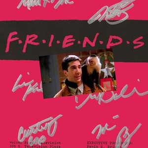&quot;Freunde des signierten Drehbuchs für die TV-Serie, Jennifer Aniston, Lisa Kudrow, Matt LeBlanc,Matthew Perry, David Schwimmer&quot;