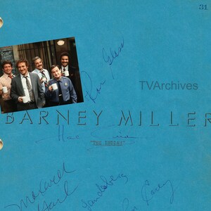BARNEY MILLER Police Comedy TV Series Script, Hal Linden Cast Signed Autographs (reprint)