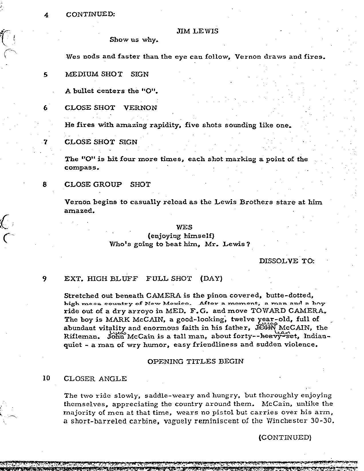 The Rifleman TV Series 1958 First Episode Script, Chuck Connors, Johnny ...
