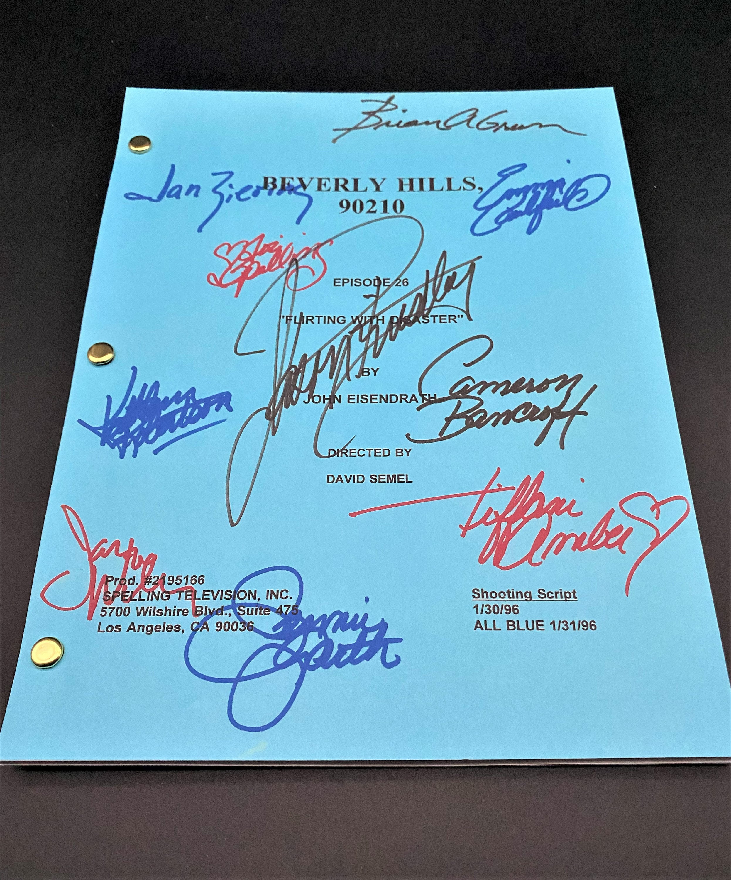 BEVERLY HILLS 90210 TV Series Script, Jason Priestley, Jennie