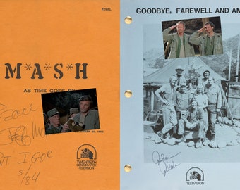 MASH Last Episode Script "As Time Goes By" + TV Series Finale Script "Goodbye Farewell and Amen"  (Gift)