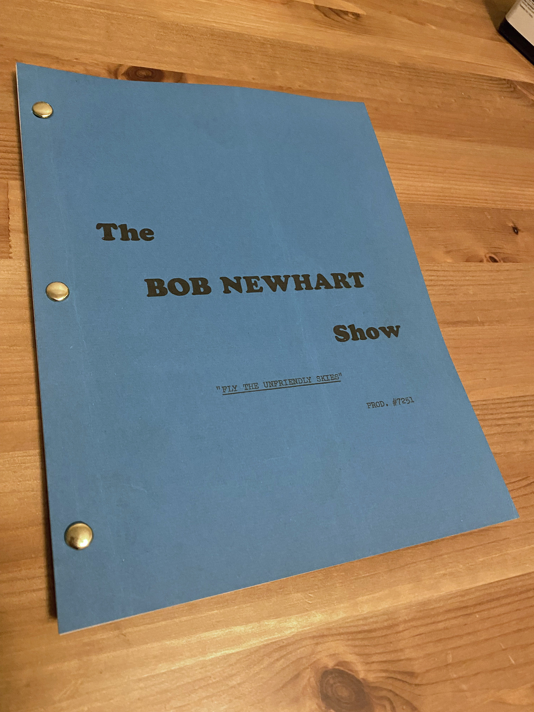 Script Bob BOB NEWHART SHOW First Episode Rare Tv Series Script Extras, Suzanne ...