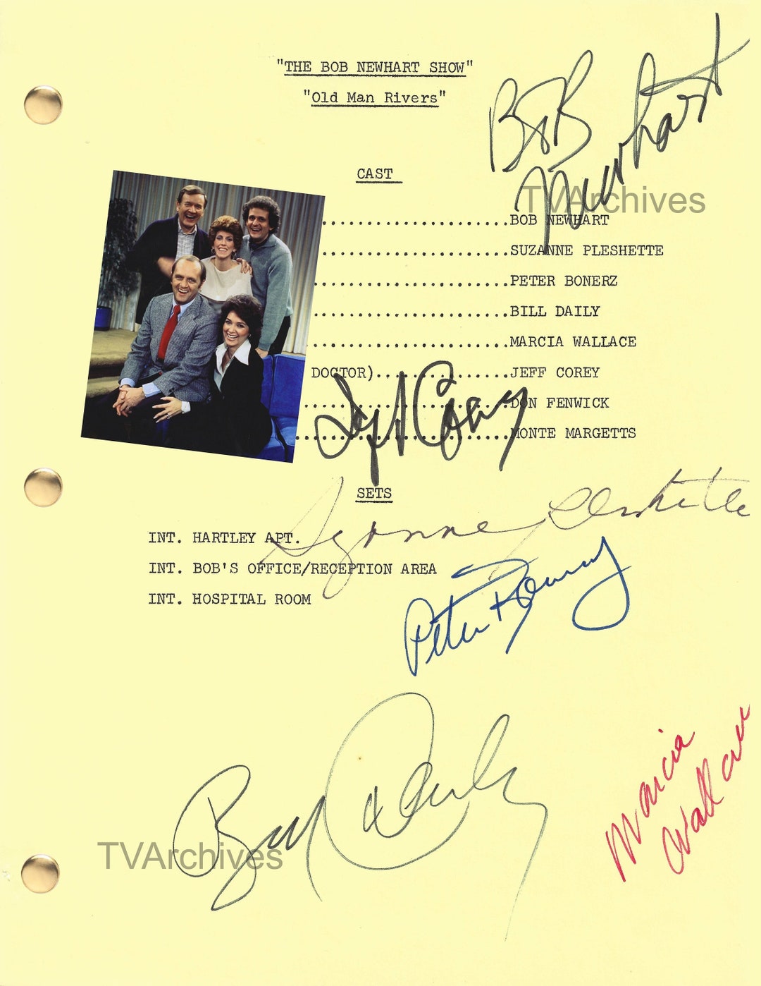 Script Bob BOB NEWHART SHOW Iconic Tv Series Script, Suzanne Pleshette Sitcom ...