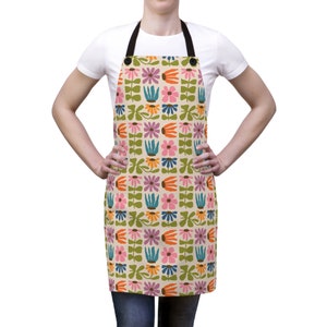 Apron - Groovy Spring Garden