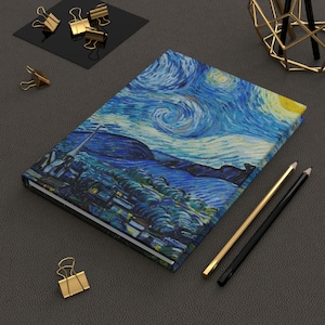 Hardcover Journal - Vincent van Gogh - The Starry Night (1889)  - Diary