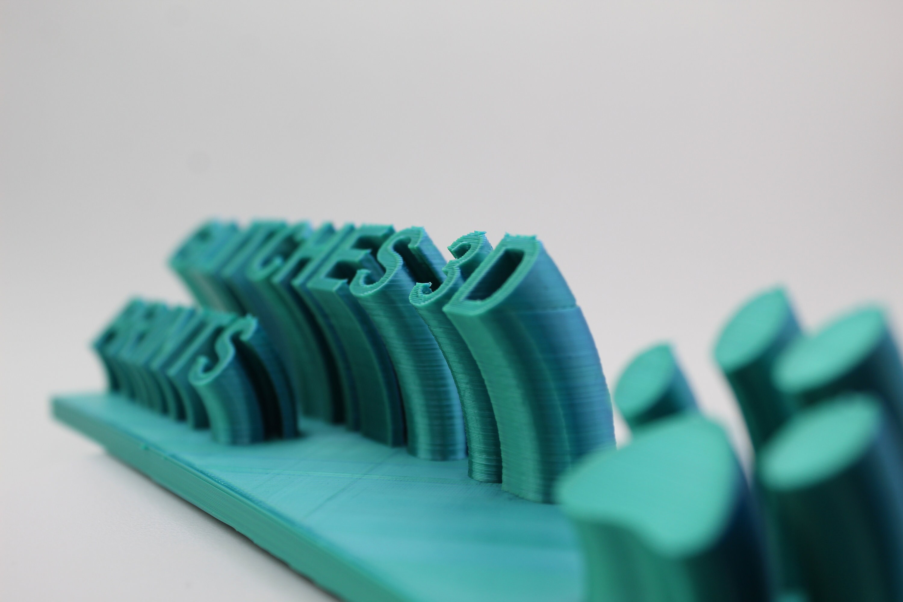 Custom 3D Printed Sweeping Name Plate With Logo Added Etsy Australia