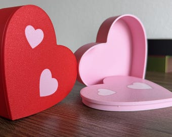 Heart Box | Heart-Shaped Box with Secure lid |Perfect for Gifts, Love Notes, and Keepsakes School
