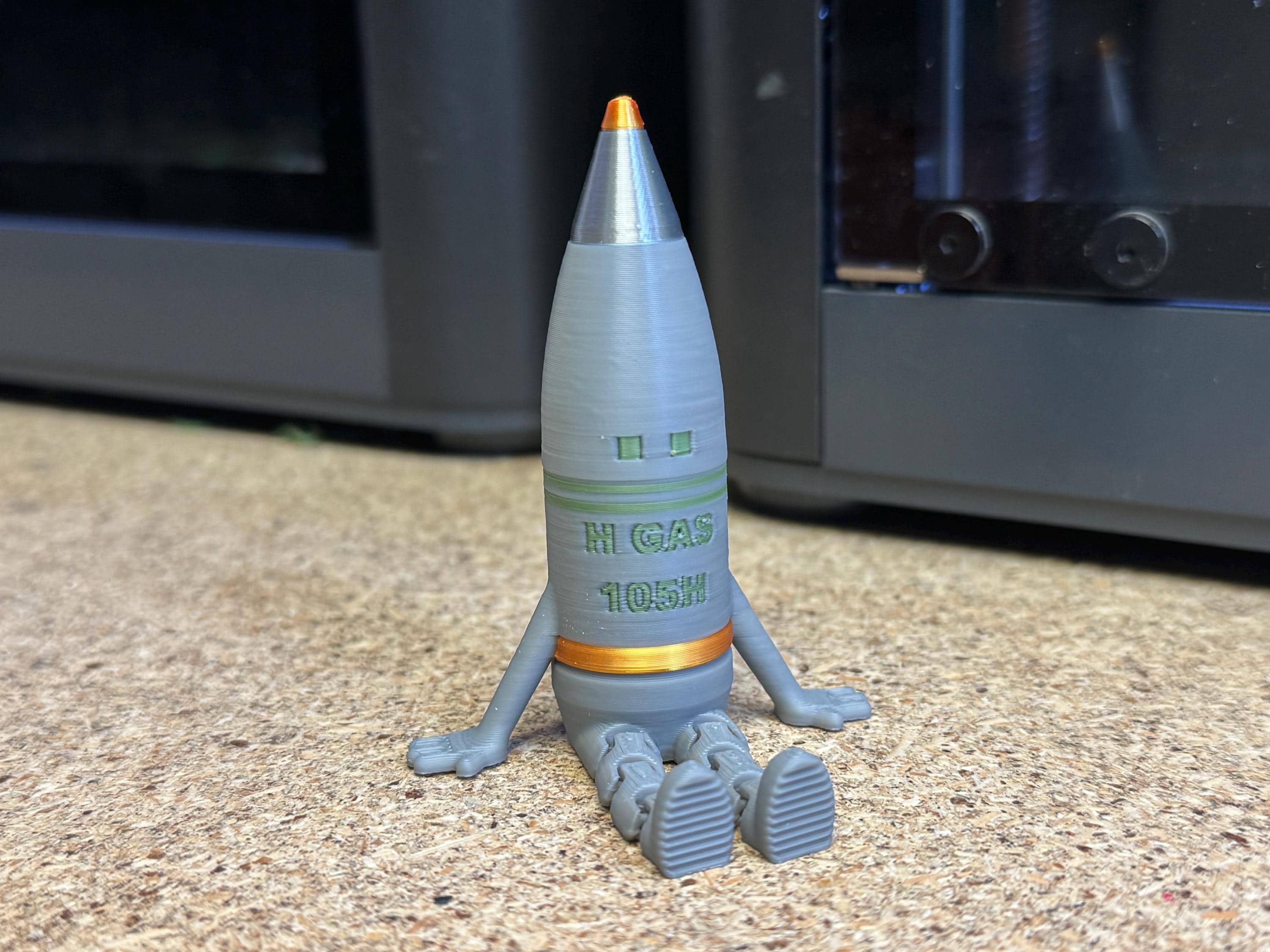 105MM Artillery Shell Buddy – Unique Military-inspired Desk Toy or