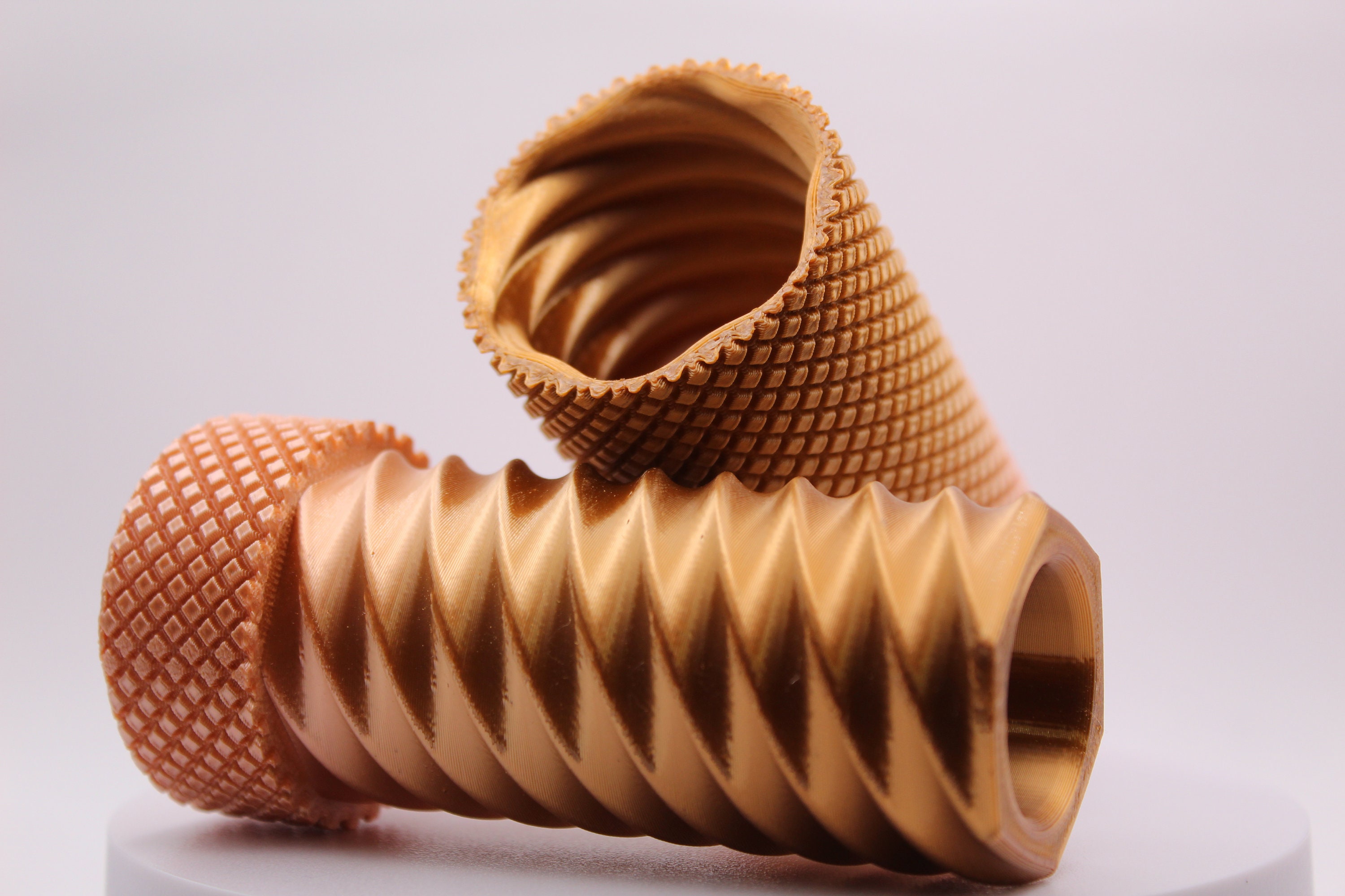 3D Printed Knurled Twist Container Etsy
