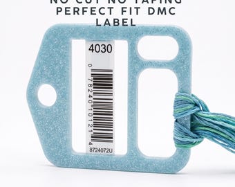 XL No Cut  No taping Floss Drops | DMC Thread Organizer | No Cutting or Taping Labels | Cross Stitch Floss Holder | Embroidery Storage