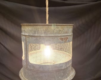 Antyczna lampa wisząca LED Minnow Bucket