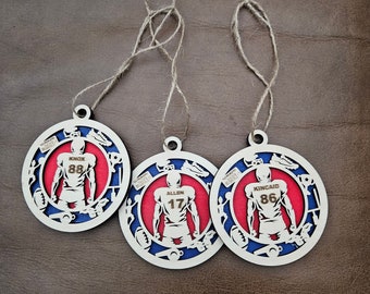Buffalo Football Player Ornament