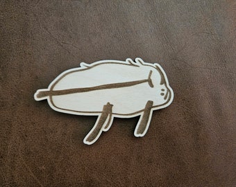 Buffalo Magnet Allen Potato Drawing