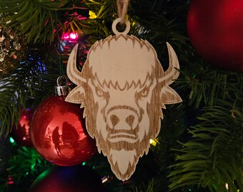 Buffalo Ornament, Bison Head